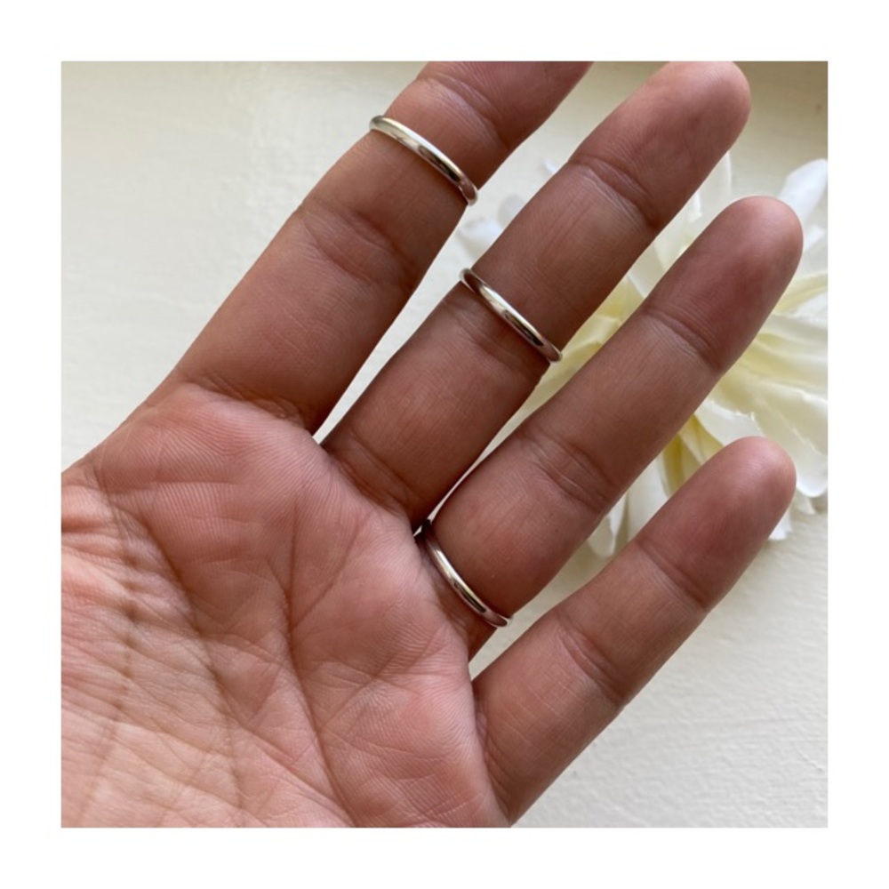 🔹925 Silver Rings bundle Of 3🔹